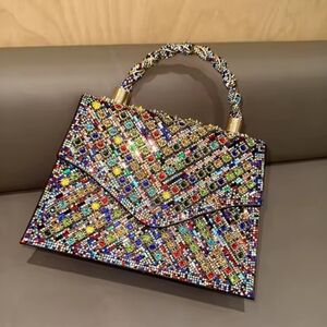 Multicolor Embellished Handbag
